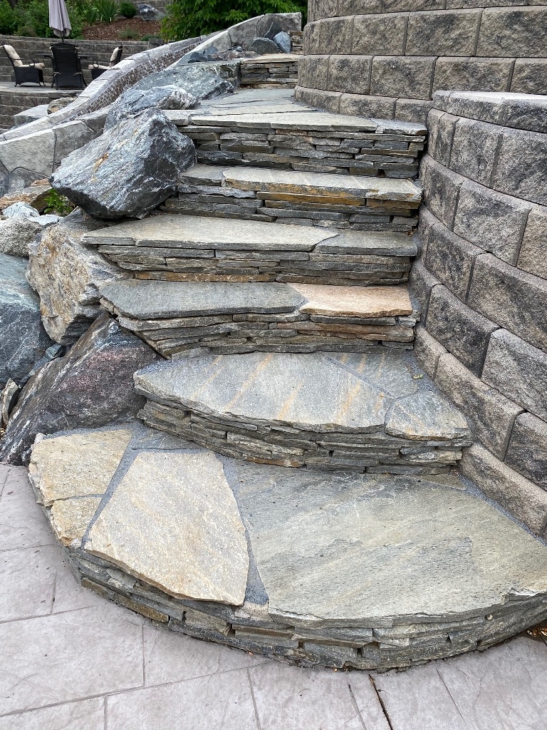 Brady concrete pathways and steps